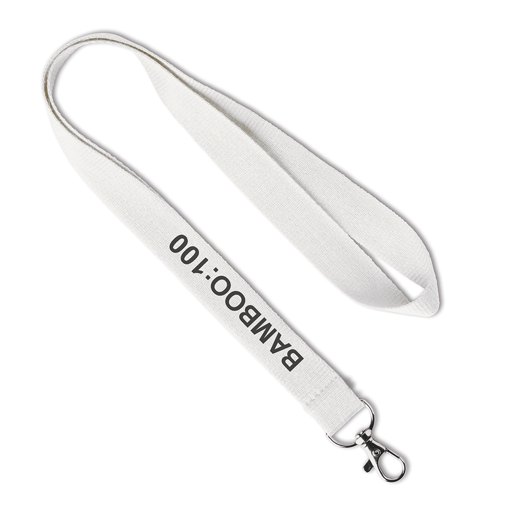 Lanyard fabricado en bambú personalizado con hebilla desmontable